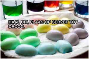 Gekleurde eiers - Kleur