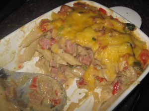 Spek en Ham Penne Pasta