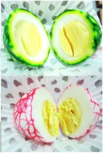 Marbel gekookte eiers