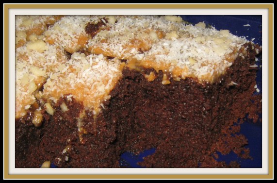 Coca cola en karringmelk koek