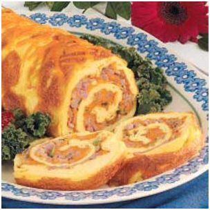 Ham and cheese omelet roll-Food.com