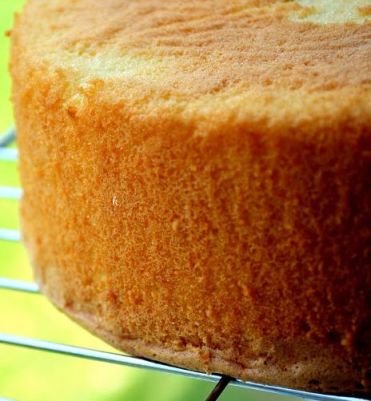 Egg-Yolk Sponge Cake- photo Prema's Culinary