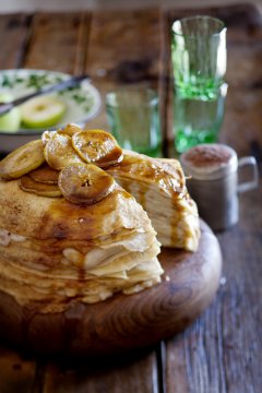 Melktertpannekoek-foto in en om die kombuis