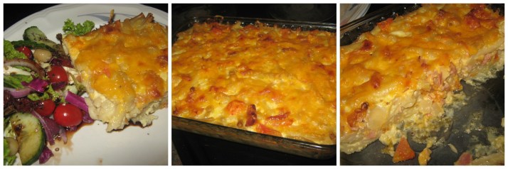 Mac en cheese met wit uiesop